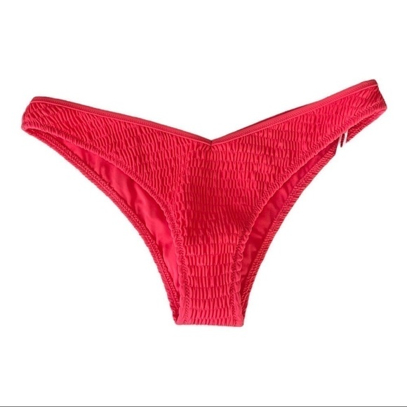 New! Tori Praver Sly Textured High Leg Bikini Bottom - Picture 1 of 11